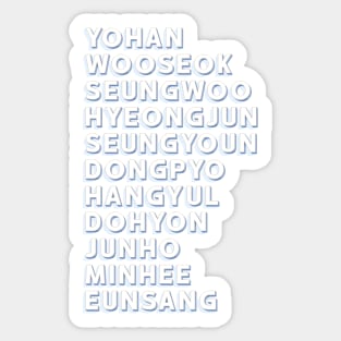 X1 Debut Team Sticker